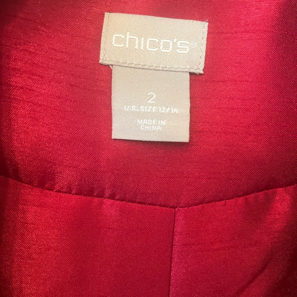 Chico's Red Blazer - Picture 5 of 9